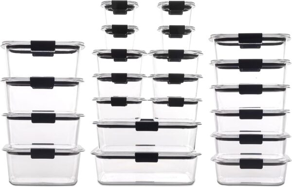 Rubbermaid Brilliance Food Storage Container, Large, 9.6 Cup, Clear 2024351 (Pack of 2) - Image 55