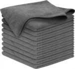 USANOOKS Microfiber Cleaning Cloth Grey - 12 Pcs (12.5"x12.5") - High Performance - 1200 Washes, Ultra Absorbent Microfiber Towel Weave Grime & Liquid for Streak-Free Mirror Shine - Car Washing Cloth - Image 81