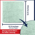 USANOOKS Microfiber Cleaning Cloth Grey - 12 Pcs (12.5"x12.5") - High Performance - 1200 Washes, Ultra Absorbent Microfiber Towel Weave Grime & Liquid for Streak-Free Mirror Shine - Car Washing Cloth - Image 42
