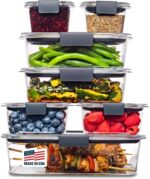 Rubbermaid Brilliance Food Storage Container, Large, 9.6 Cup, Clear 2024351 (Pack of 2) - Image 61