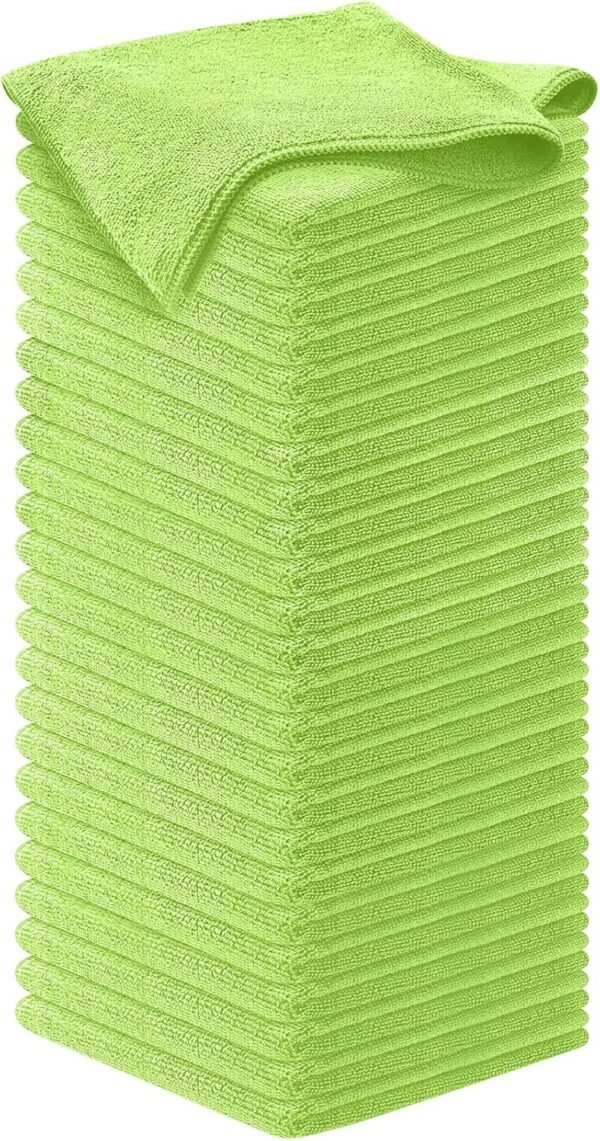 USANOOKS Microfiber Cleaning Cloth Grey - 12 Pcs (12.5"x12.5") - High Performance - 1200 Washes, Ultra Absorbent Microfiber Towel Weave Grime & Liquid for Streak-Free Mirror Shine - Car Washing Cloth - Image 35