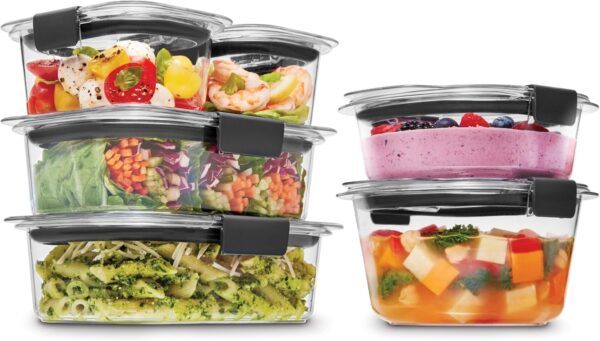 Rubbermaid Brilliance Food Storage Container, Large, 9.6 Cup, Clear 2024351 (Pack of 2) - Image 41