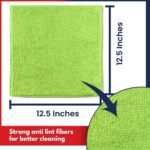USANOOKS Microfiber Cleaning Cloth Grey - 12 Pcs (12.5"x12.5") - High Performance - 1200 Washes, Ultra Absorbent Microfiber Towel Weave Grime & Liquid for Streak-Free Mirror Shine - Car Washing Cloth - Image 10