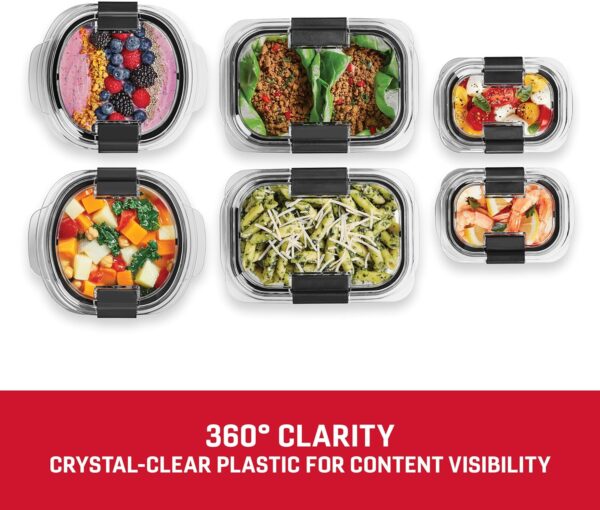 Rubbermaid Brilliance Food Storage Container, Large, 9.6 Cup, Clear 2024351 (Pack of 2) - Image 43