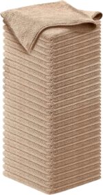 USANOOKS Microfiber Cleaning Cloth Grey - 12 Pcs (12.5"x12.5") - High Performance - 1200 Washes, Ultra Absorbent Microfiber Towel Weave Grime & Liquid for Streak-Free Mirror Shine - Car Washing Cloth - Image 84
