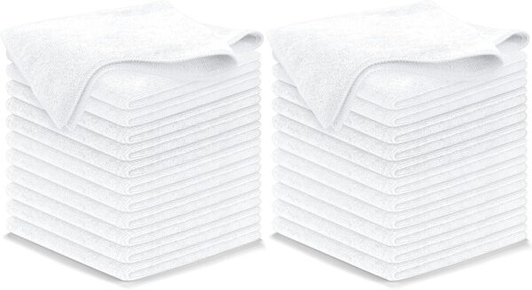 USANOOKS Microfiber Cleaning Cloth Grey - 12 Pcs (12.5"x12.5") - High Performance - 1200 Washes, Ultra Absorbent Microfiber Towel Weave Grime & Liquid for Streak-Free Mirror Shine - Car Washing Cloth - Image 89
