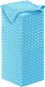 USANOOKS Microfiber Cleaning Cloth Grey - 12 Pcs (12.5"x12.5") - High Performance - 1200 Washes, Ultra Absorbent Microfiber Towel Weave Grime & Liquid for Streak-Free Mirror Shine - Car Washing Cloth - Image 16