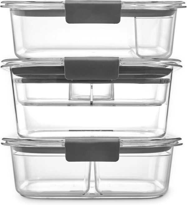 Rubbermaid Brilliance Food Storage Container, Large, 9.6 Cup, Clear 2024351 (Pack of 2) - Image 58