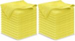 USANOOKS Microfiber Cleaning Cloth Grey - 12 Pcs (12.5"x12.5") - High Performance - 1200 Washes, Ultra Absorbent Microfiber Towel Weave Grime & Liquid for Streak-Free Mirror Shine - Car Washing Cloth - Image 50