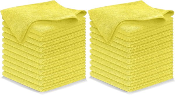 USANOOKS Microfiber Cleaning Cloth Grey - 12 Pcs (12.5"x12.5") - High Performance - 1200 Washes, Ultra Absorbent Microfiber Towel Weave Grime & Liquid for Streak-Free Mirror Shine - Car Washing Cloth - Image 50