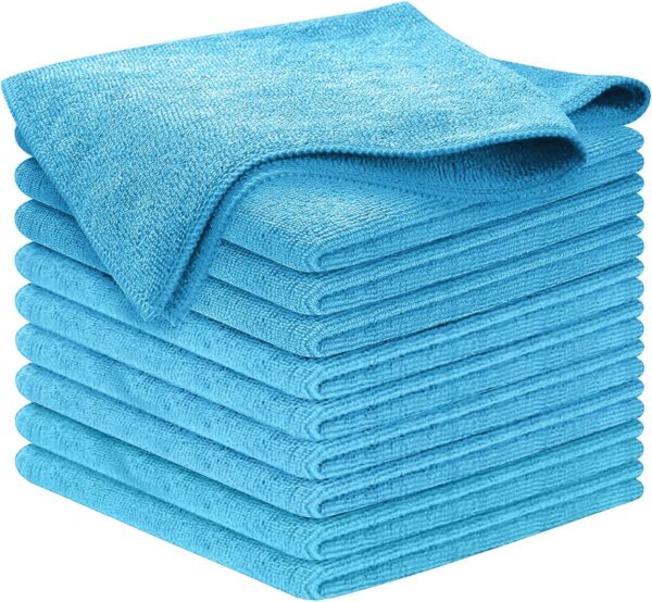 USANOOKS Microfiber Cleaning Cloth Grey - 12 Pcs (12.5"x12.5") - High Performance - 1200 Washes, Ultra Absorbent Microfiber Towel Weave Grime & Liquid for Streak-Free Mirror Shine - Car Washing Cloth - Image 79