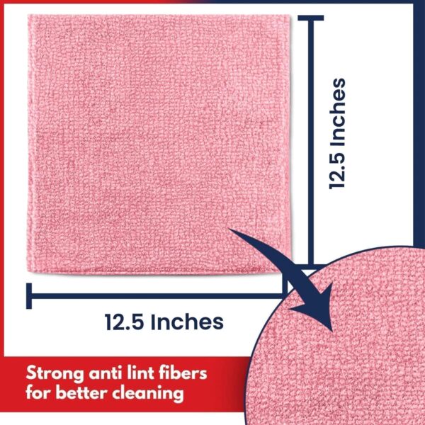 USANOOKS Microfiber Cleaning Cloth Grey - 12 Pcs (12.5"x12.5") - High Performance - 1200 Washes, Ultra Absorbent Microfiber Towel Weave Grime & Liquid for Streak-Free Mirror Shine - Car Washing Cloth - Image 56