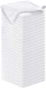 USANOOKS Microfiber Cleaning Cloth Grey - 12 Pcs (12.5"x12.5") - High Performance - 1200 Washes, Ultra Absorbent Microfiber Towel Weave Grime & Liquid for Streak-Free Mirror Shine - Car Washing Cloth - Image 36
