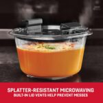 Rubbermaid Brilliance Food Storage Container, Large, 9.6 Cup, Clear 2024351 (Pack of 2) - Image 8