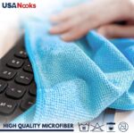 USANOOKS Microfiber Cleaning Cloth Grey - 12 Pcs (12.5"x12.5") - High Performance - 1200 Washes, Ultra Absorbent Microfiber Towel Weave Grime & Liquid for Streak-Free Mirror Shine - Car Washing Cloth - Image 47