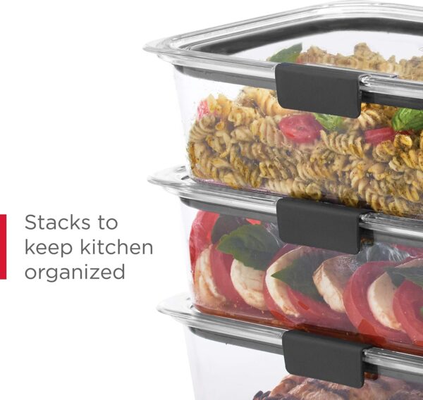 Rubbermaid Brilliance Food Storage Container, Large, 9.6 Cup, Clear 2024351 (Pack of 2) - Image 50