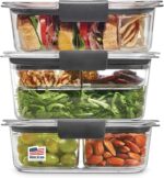 Rubbermaid Brilliance Food Storage Container, Large, 9.6 Cup, Clear 2024351 (Pack of 2) - Image 57