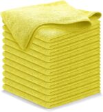 USANOOKS Microfiber Cleaning Cloth Grey - 12 Pcs (12.5"x12.5") - High Performance - 1200 Washes, Ultra Absorbent Microfiber Towel Weave Grime & Liquid for Streak-Free Mirror Shine - Car Washing Cloth - Image 85