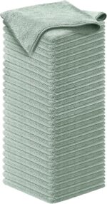 USANOOKS Microfiber Cleaning Cloth Grey - 12 Pcs (12.5"x12.5") - High Performance - 1200 Washes, Ultra Absorbent Microfiber Towel Weave Grime & Liquid for Streak-Free Mirror Shine - Car Washing Cloth - Image 59