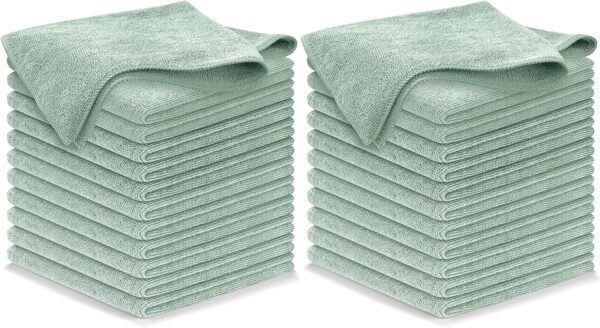 USANOOKS Microfiber Cleaning Cloth Grey - 12 Pcs (12.5"x12.5") - High Performance - 1200 Washes, Ultra Absorbent Microfiber Towel Weave Grime & Liquid for Streak-Free Mirror Shine - Car Washing Cloth - Image 95