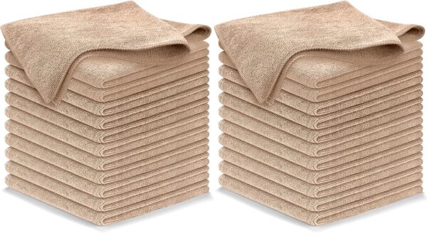 USANOOKS Microfiber Cleaning Cloth Grey - 12 Pcs (12.5"x12.5") - High Performance - 1200 Washes, Ultra Absorbent Microfiber Towel Weave Grime & Liquid for Streak-Free Mirror Shine - Car Washing Cloth - Image 102