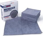 USANOOKS Microfiber Cleaning Cloth Grey - 12 Pcs (12.5"x12.5") - High Performance - 1200 Washes, Ultra Absorbent Microfiber Towel Weave Grime & Liquid for Streak-Free Mirror Shine - Car Washing Cloth - Image 22
