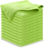 USANOOKS Microfiber Cleaning Cloth Grey - 12 Pcs (12.5"x12.5") - High Performance - 1200 Washes, Ultra Absorbent Microfiber Towel Weave Grime & Liquid for Streak-Free Mirror Shine - Car Washing Cloth - Image 97