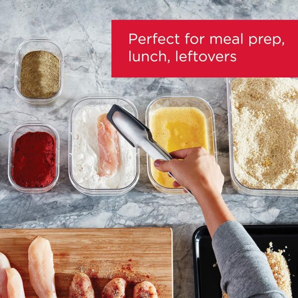 Rubbermaid Brilliance Food Storage Container, Large, 9.6 Cup, Clear 2024351 (Pack of 2) - Image 47