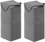 USANOOKS Microfiber Cleaning Cloth Grey - 12 Pcs (12.5"x12.5") - High Performance - 1200 Washes, Ultra Absorbent Microfiber Towel Weave Grime & Liquid for Streak-Free Mirror Shine - Car Washing Cloth - Image 67