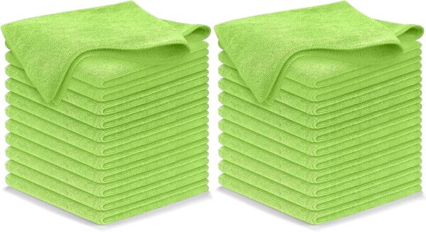 USANOOKS Microfiber Cleaning Cloth Grey - 12 Pcs (12.5"x12.5") - High Performance - 1200 Washes, Ultra Absorbent Microfiber Towel Weave Grime & Liquid for Streak-Free Mirror Shine - Car Washing Cloth - Image 93