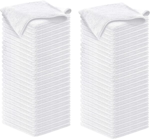 USANOOKS Microfiber Cleaning Cloth Grey - 12 Pcs (12.5"x12.5") - High Performance - 1200 Washes, Ultra Absorbent Microfiber Towel Weave Grime & Liquid for Streak-Free Mirror Shine - Car Washing Cloth - Image 104