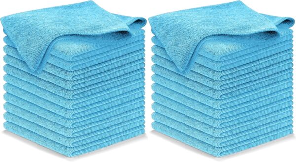USANOOKS Microfiber Cleaning Cloth Grey - 12 Pcs (12.5"x12.5") - High Performance - 1200 Washes, Ultra Absorbent Microfiber Towel Weave Grime & Liquid for Streak-Free Mirror Shine - Car Washing Cloth - Image 46
