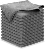 USANOOKS Microfiber Cleaning Cloth Grey - 12 Pcs (12.5"x12.5") - High Performance - 1200 Washes, Ultra Absorbent Microfiber Towel Weave Grime & Liquid for Streak-Free Mirror Shine - Car Washing Cloth - Image 105